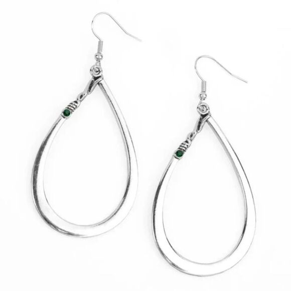 Very Enlightening Green Earrings (230) - Picture 2 of 3